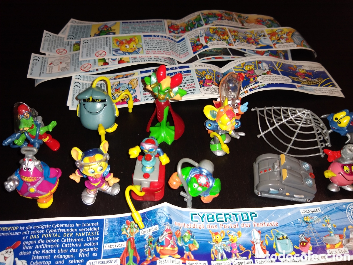 Figuras de goma Kinder: Kinder Ferrero 266 cybertop portal de la fantas&iacute;a completo 12 fig.+ s&oacute;lo 2 bpz
