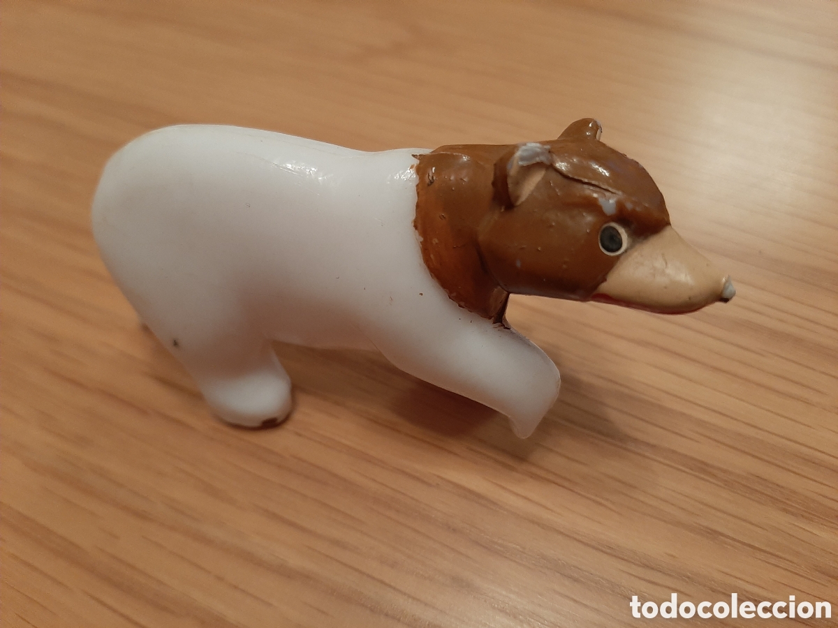 Figuras de goma y PVC: FIGURA OSO JACKIE Y NUCA. EL BOSQUE DE TALLAC.