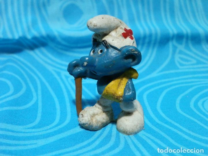 Figuras de goma y PVC: PITUFO HERIDO SIN MARCA - Foto 6