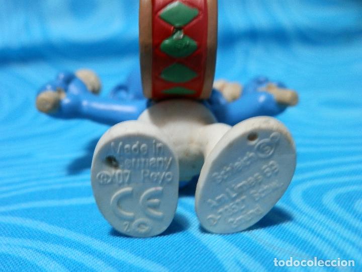 Figuras de goma y PVC: PITUFO TAMBOR PEYO SCHLEICH 2007 - Foto 5