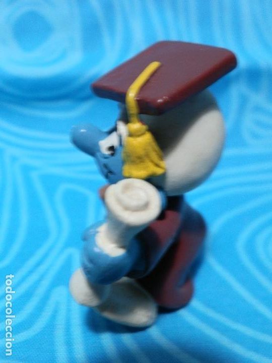 Figuras de goma y PVC: PITUFO GRADUADO PEYO 1981 - Foto 3
