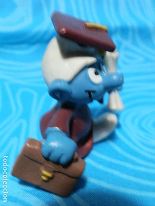 Figuras de goma y PVC: PITUFO GRADUADO PEYO 1981 - Foto 4