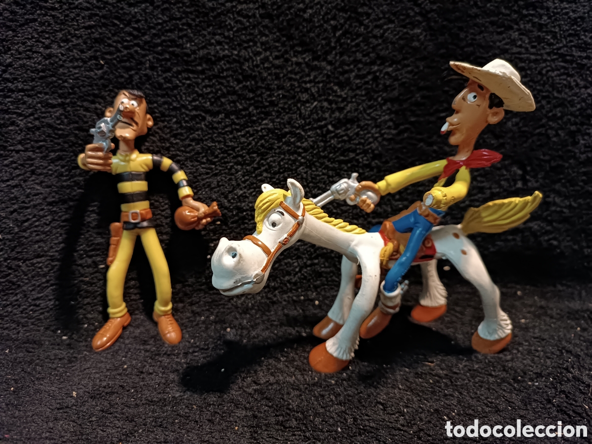 Figuras de goma y PVC: Lote Figuras Lucky Luke comic spain - Foto 1