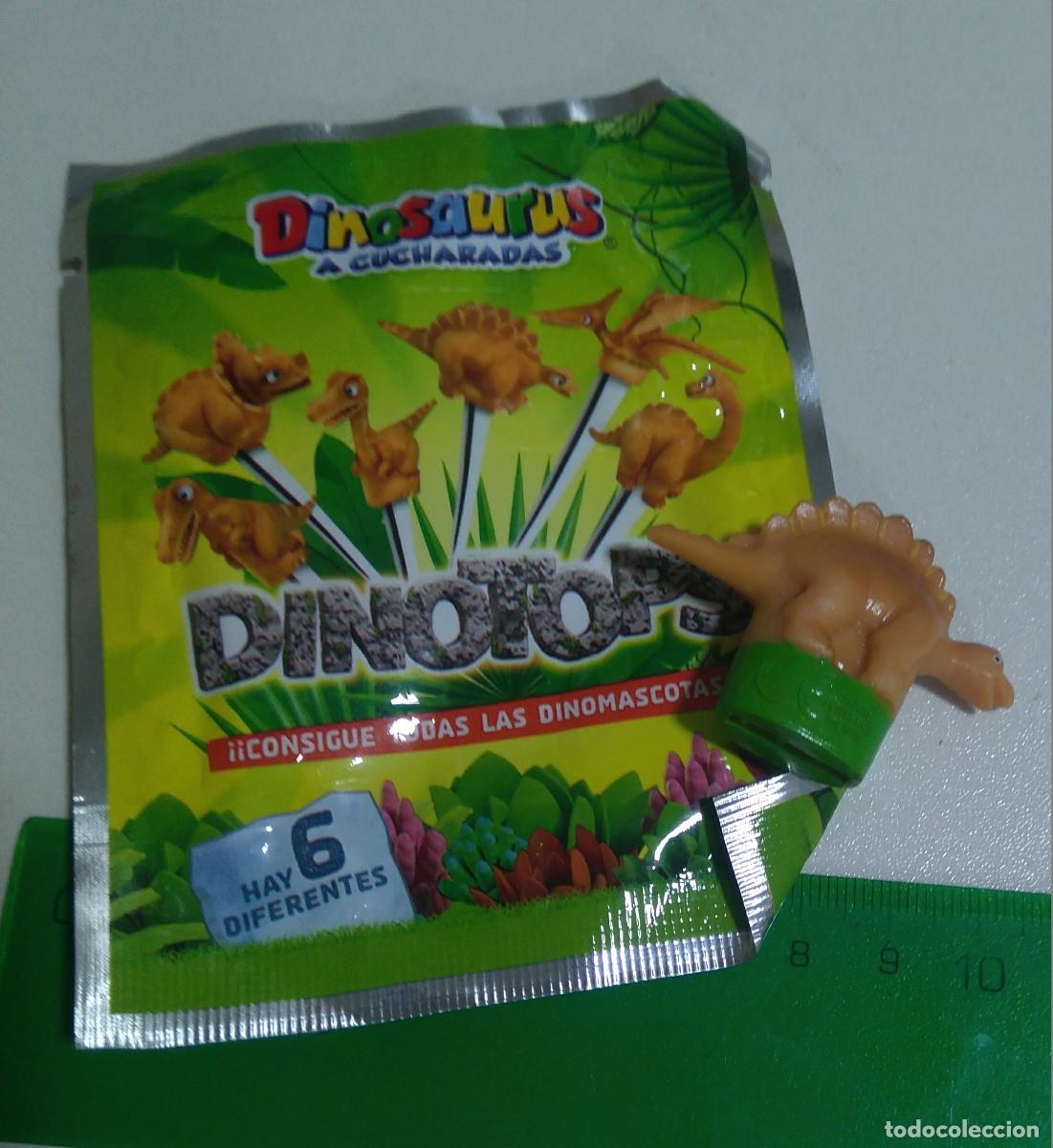 Figuras de Goma y PVC: dinosaurus lu dinosaurio mu&ntilde;eco DINOTOP dino top pvc goma cereales promocional mini figura mu&ntilde;eco