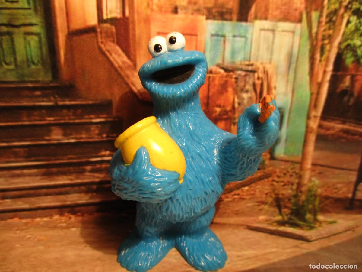Figuras de Goma y PVC: COOKIE MONSTER original figure. Sesame Street. Vintage. 7,5 CM. J92. MONSTRUO GALLETAS BARRIO SESAMO