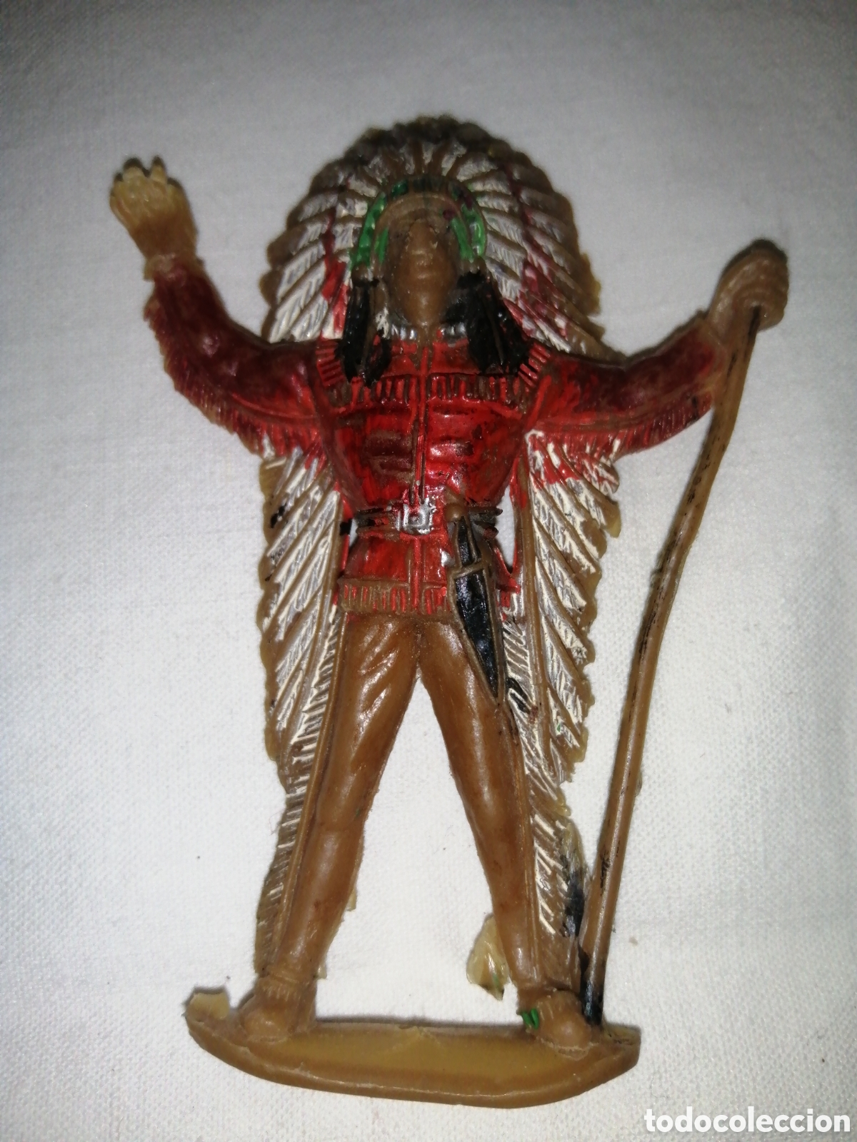 Figuras de goma y PVC: COMANSI, JEFE INDIO PRIMERA &Eacute;POCA - Foto 1