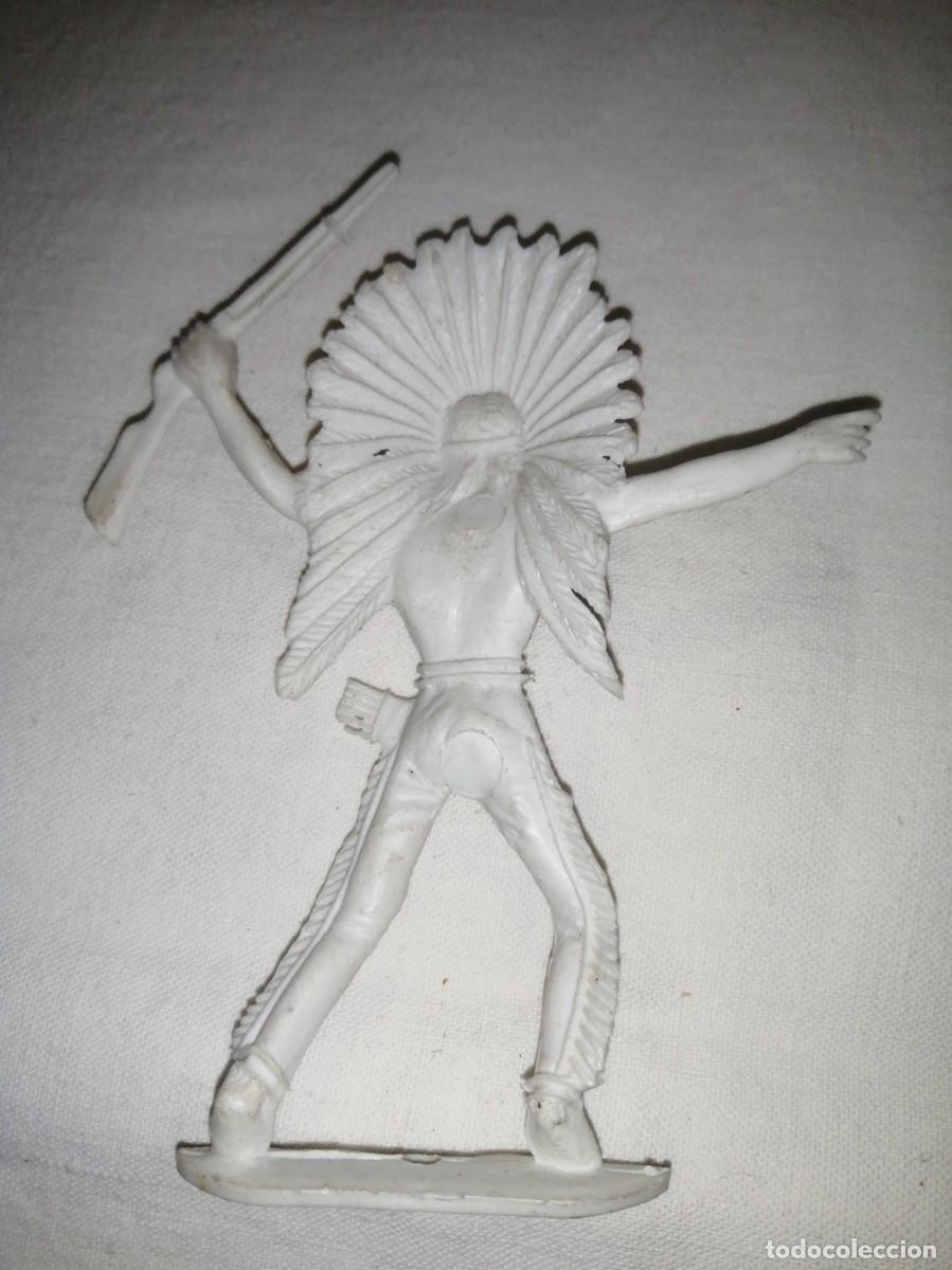 Figuras de goma y PVC: COMANSI, JEFE INDIO BLANCO, PRIMERA EPOCA - Foto 2