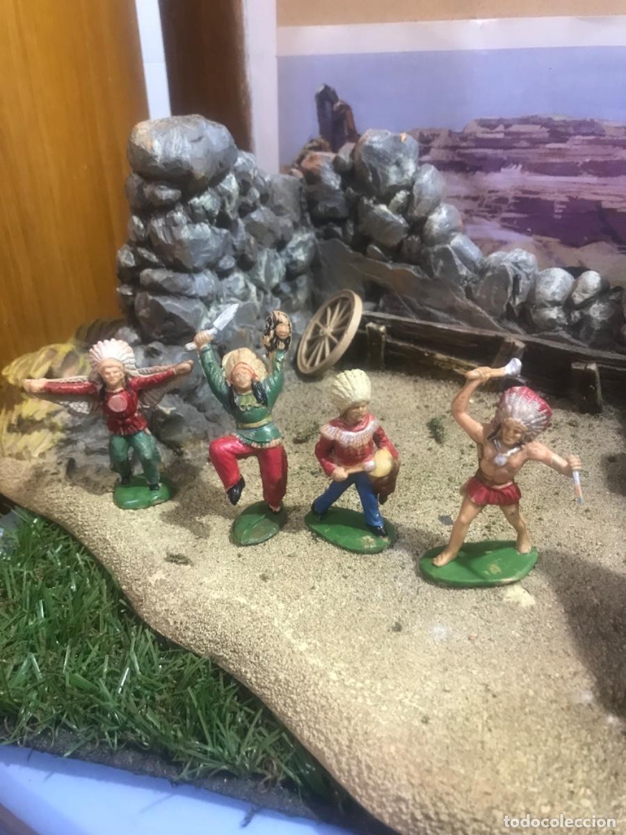 Figuras de goma y PVC: Lote figuras indios Reamsa - Foto 1