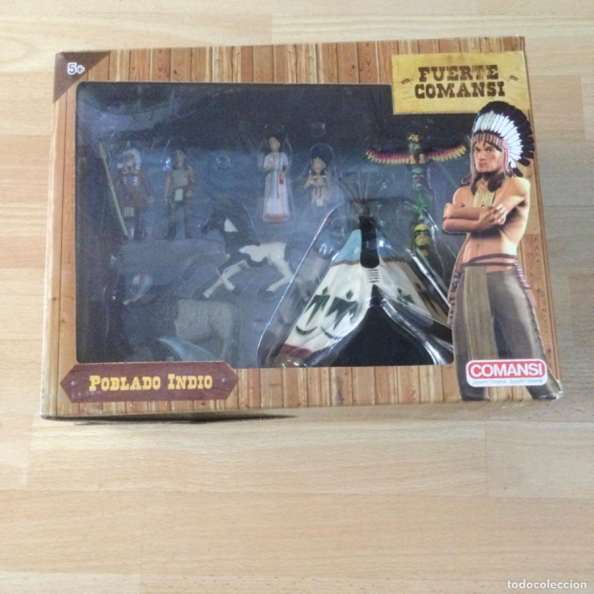 Figuras de goma y PVC: Poblado Indio. Comansi. NUEVO - Foto 1