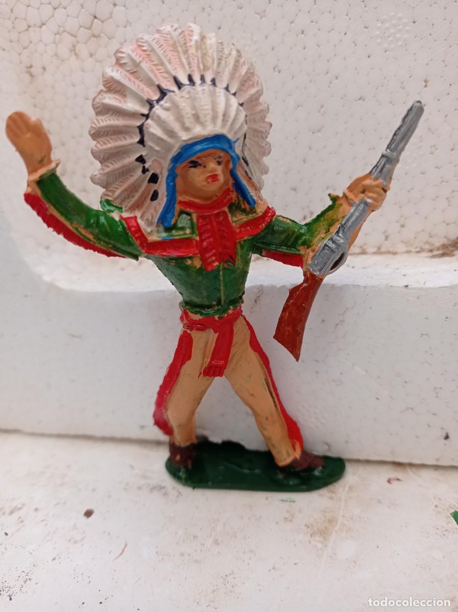 Figuras de goma y PVC: Jefe indio de comansi - Foto 1