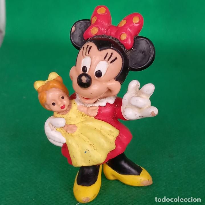 Figuras de goma y PVC: Minnie mouse con mu&ntilde;eca bullyland - Foto 1