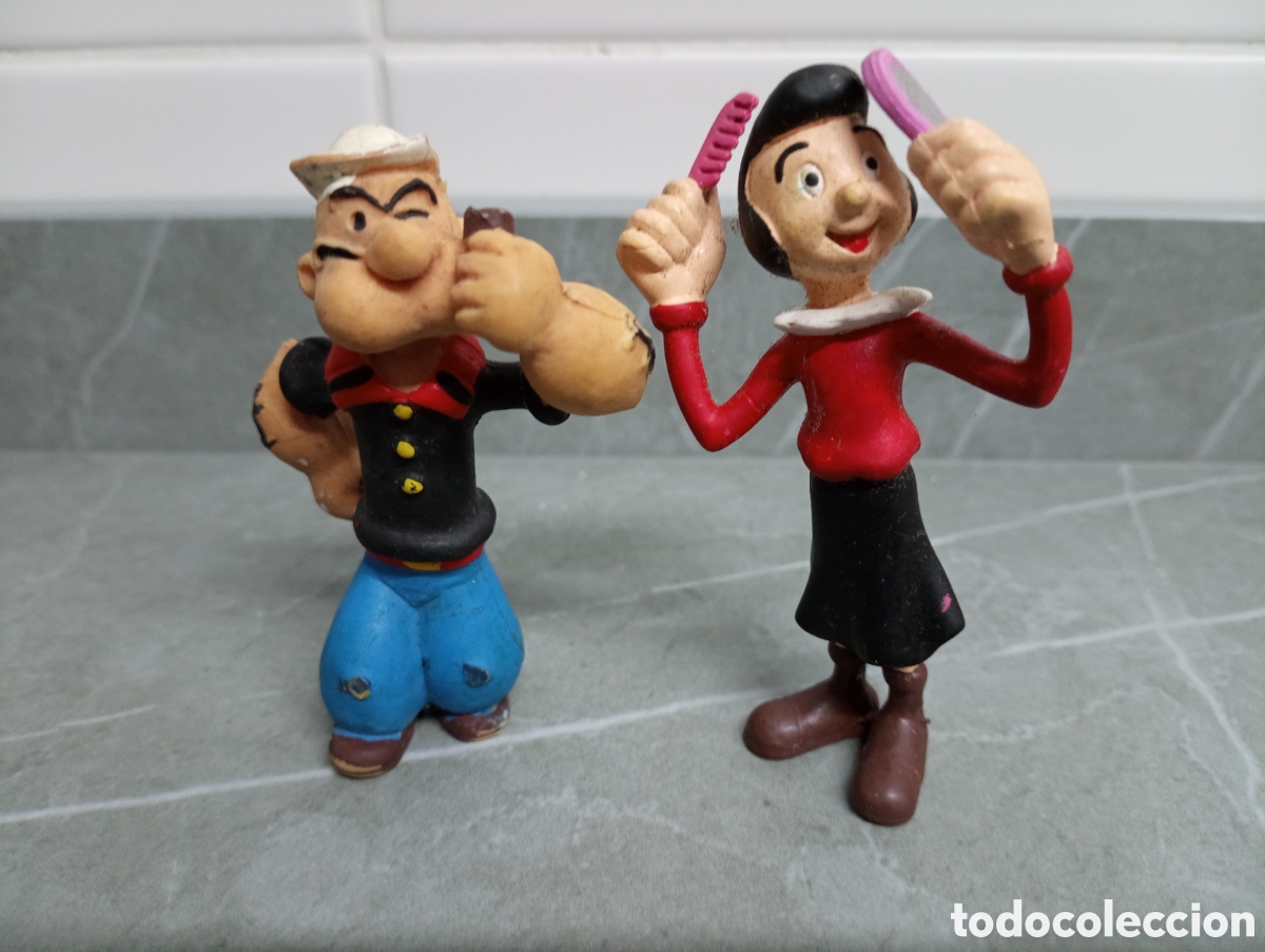 Figuras de goma y PVC: figuras pvc popeye y olivia - Foto 1