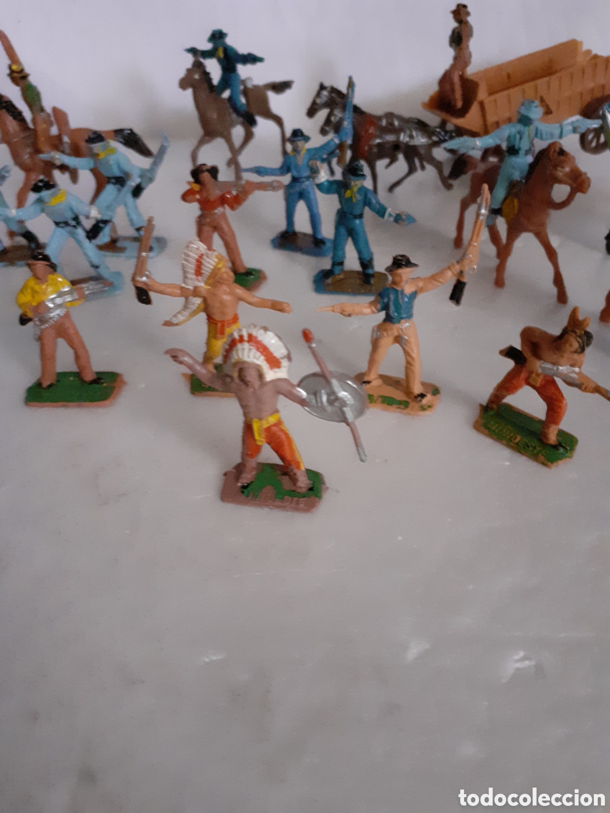Figuras de goma y PVC: FIGURAS MINI OESTE COMANSI PLASTICO - Foto 3