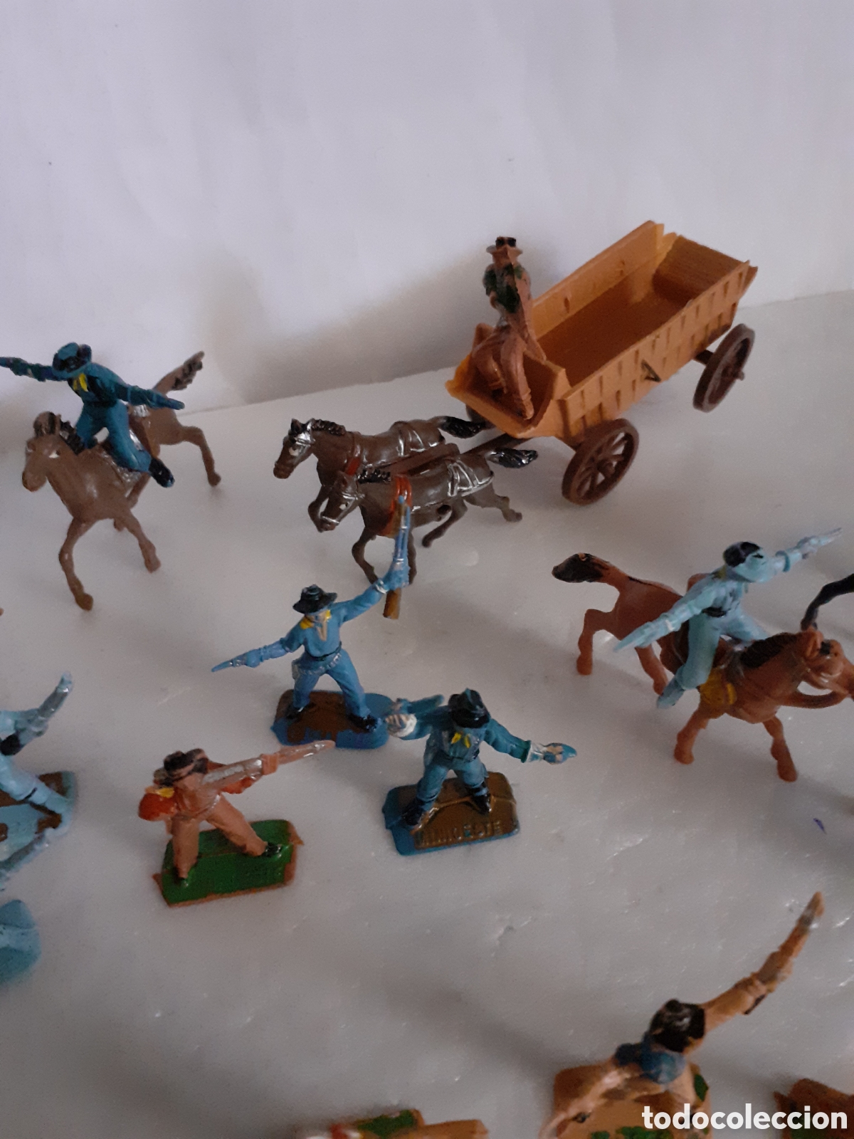 Figuras de goma y PVC: FIGURAS MINI OESTE COMANSI PLASTICO - Foto 5