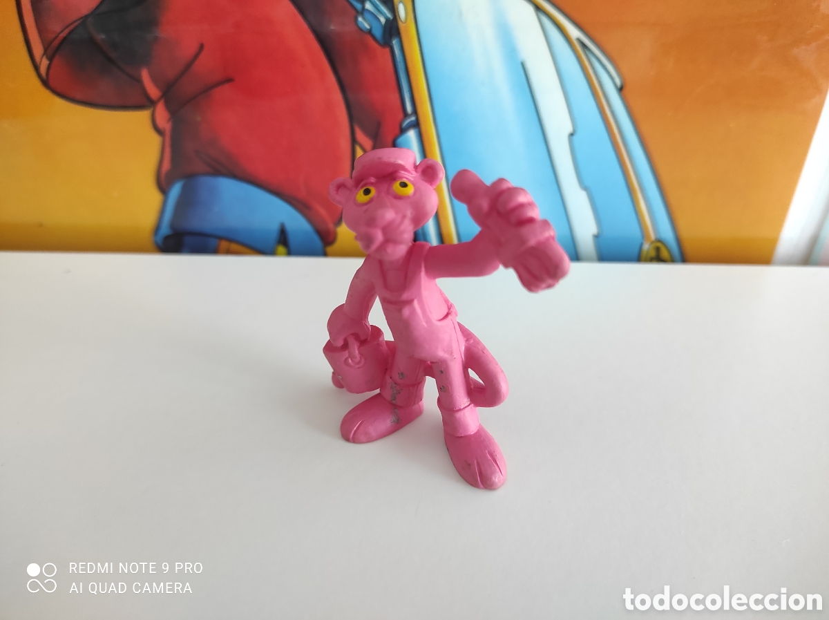 Figuras de goma y PVC: Pantera Rosa pintor a&ntilde;o 1983 - Foto 2