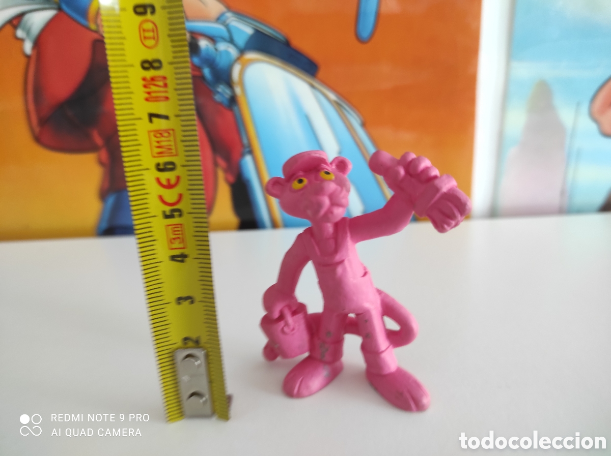 Figuras de goma y PVC: Pantera Rosa pintor a&ntilde;o 1983 - Foto 1