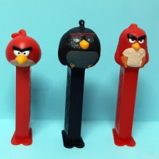 Figuras de Goma y PVC Dispensador PEZ: LOTE DISPENSADORES PEZ - ANGRY BIRD