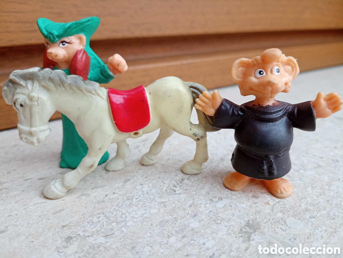 Figuras de goma y PVC: Lote figuras pvc silvan el valiente danone - Foto 2