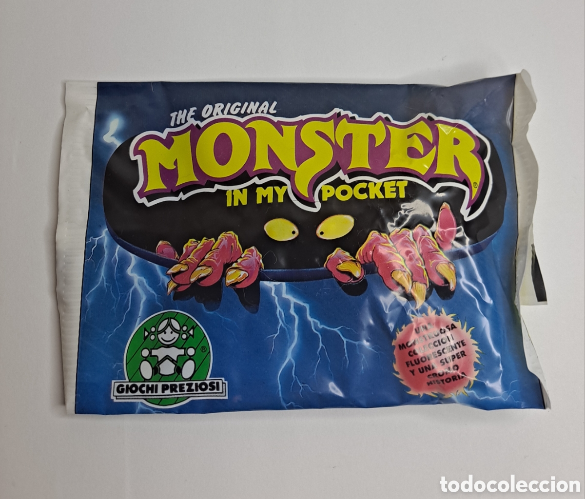 Figuras de Borracha e PVC: MONSTER IN MY POCKET. GIOCHI PREZIOSI. SOBRE CERRADO. SIN ABRIR. NUEVO. 1990. FIGURA PVC + CROMO.