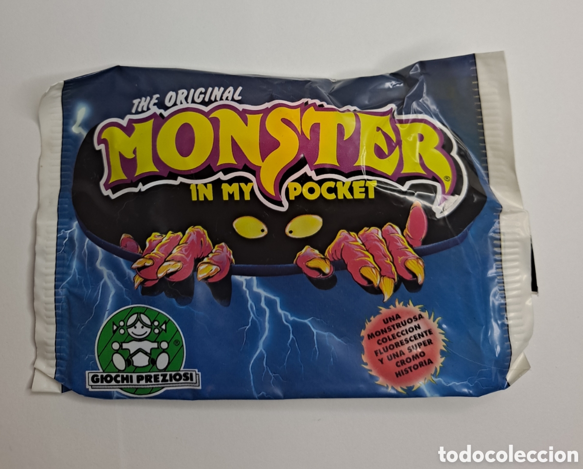 Gummi- und PVC-Figuren: MONSTER IN MY POCKET. GIOCHI PREZIOSI. SOBRE CERRADO. SIN ABRIR. NUEVO. 1990. FIGURA PVC + CROMO.