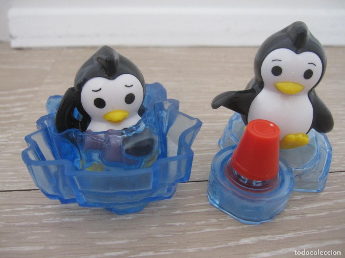 Figuras de goma Kinder: 2 PING&Uuml;INOS KINDER MAXI - Foto 1