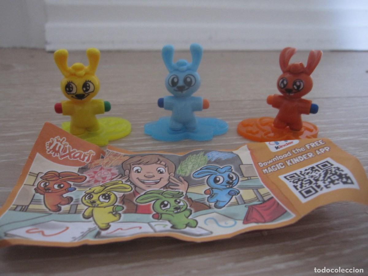 Figuras de goma Kinder: 3 FIGURAS KINDER CONEJOS - Foto 1