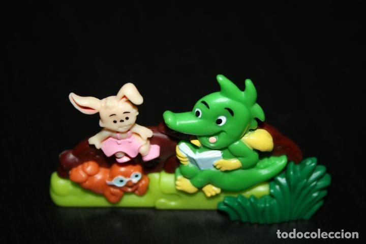 Kinder &Uuml;berraschung: Kinder Ferrero 332B puzzle pl&aacute;stico relieve 3D tabaluga dragones 1 fig sin BPZ