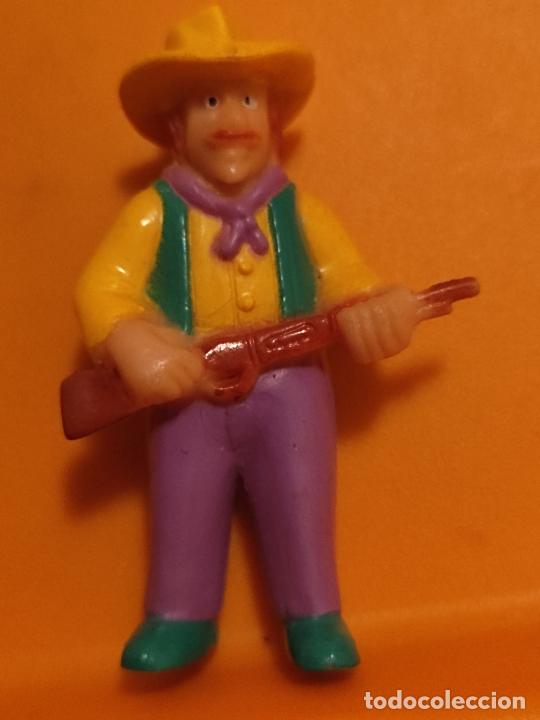 Figuras de Borracha e PVC: COWBOY VAQUERO OESTE SOMA N&ordm; 8 FIGURA GOMA 5,2 CMS ALTO FUSIL ESCOPETA CINTURA GORRO