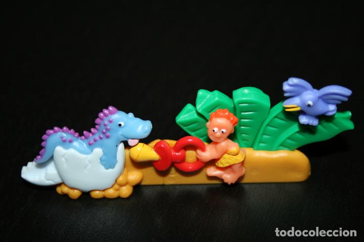 Figurines en Caoutchouc et PVC: Kinder Ferrero 330E puzzle pl&aacute;stico relieve 3D nueva vida en la prehistoria (1) 1 fig. sin BPZ