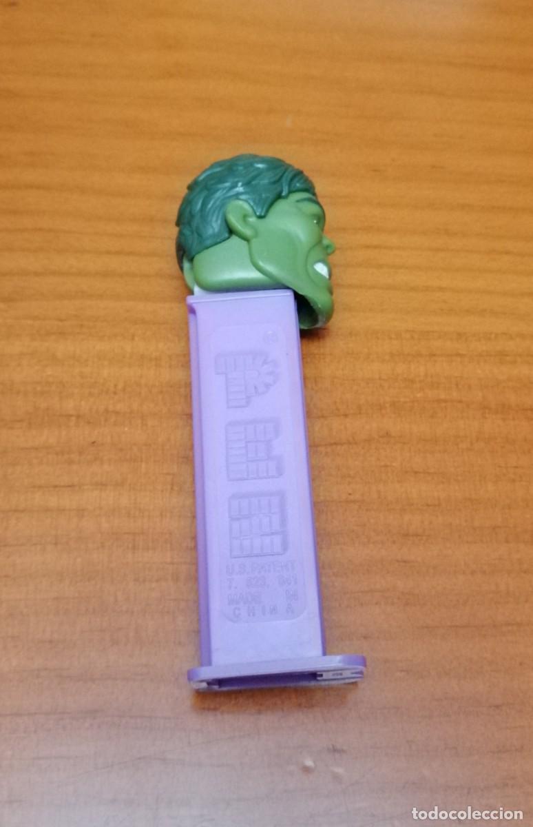 Figuras de goma y PVC dispensador PEZ: DISPENSADOR PEZ HULK - Foto 1