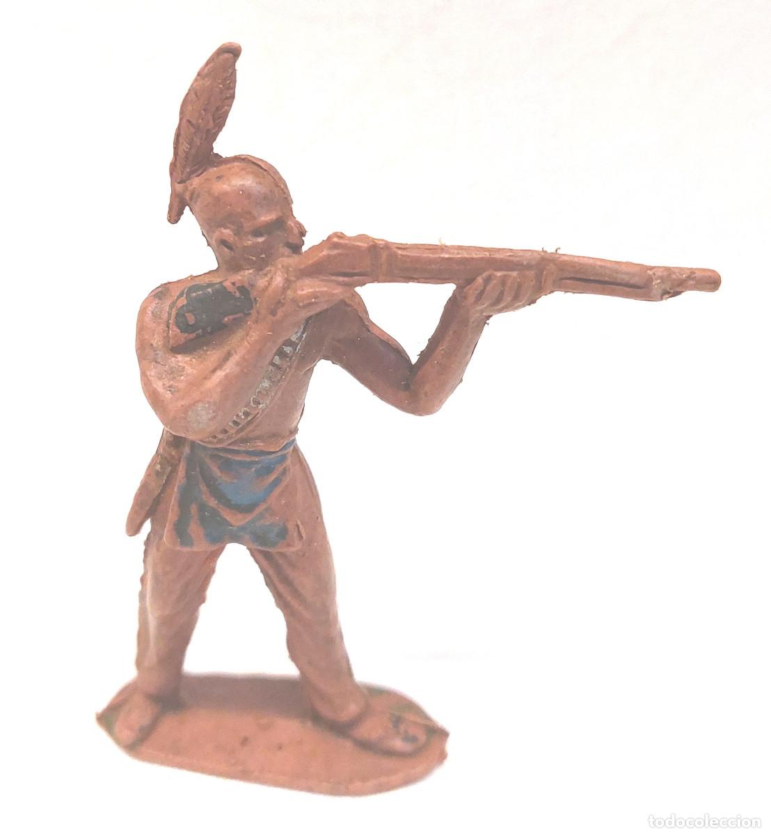 Figuras de goma y PVC: Indio de Jecsan Oeste Americano - Foto 1