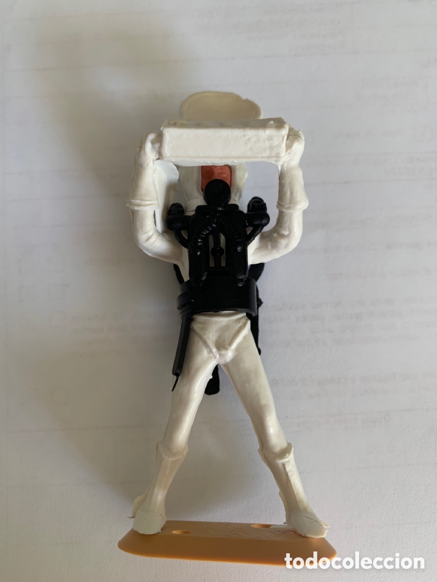 Figuras de goma y PVC: LOTE DE 3 ASTRONAUTAS DE CHERILEA. DIF&Iacute;CIL. - Foto 3