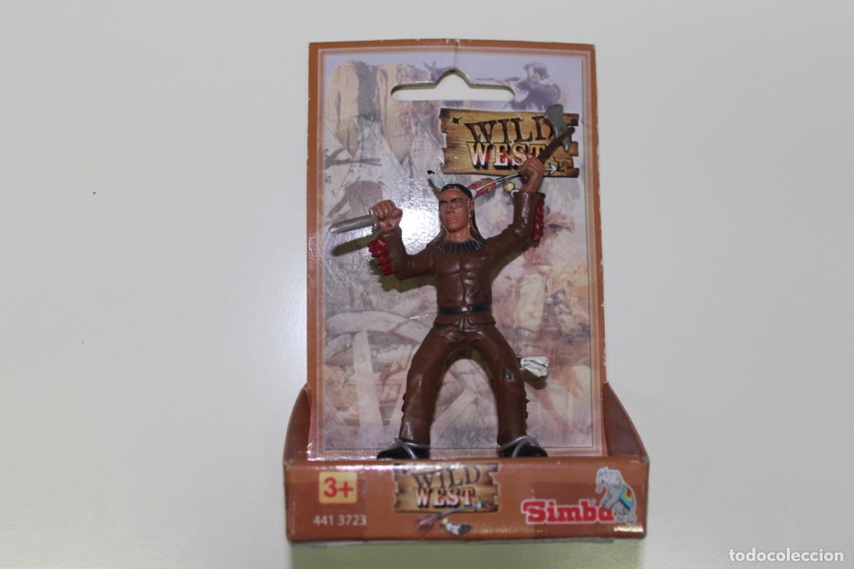 Figuras de goma y PVC: SIMBA WILD WEST FIGURA OESTE INDIOS VAQUEROS - Foto 1