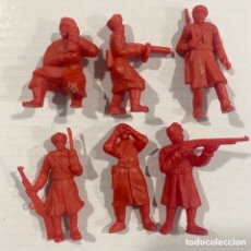 Figuras de Goma y PVC: LOTE 6 FIGURAS MUÑECOS DUNKIN SOLDADOS RUSOS DE HAZAÑAS Y COMBATES