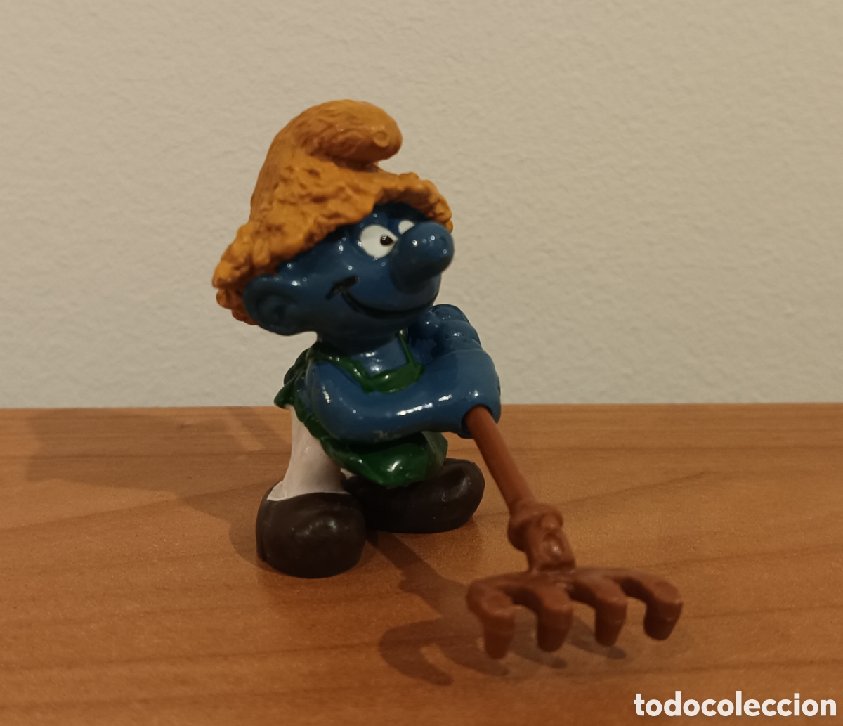 Figuras de goma y PVC: PITUFO GRANJERO - Foto 2