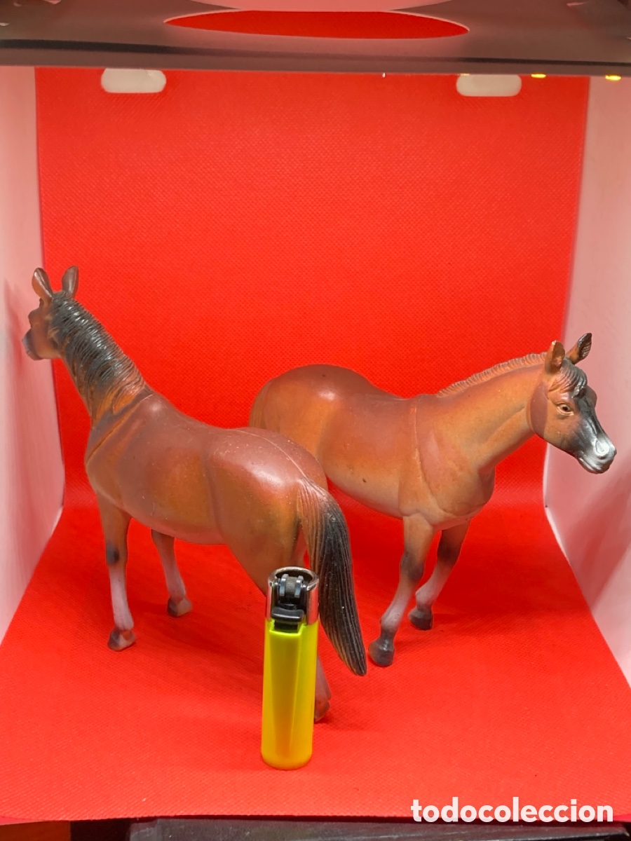 Figuras de goma y PVC: 2 Caballos de pvc nuevos - Foto 3