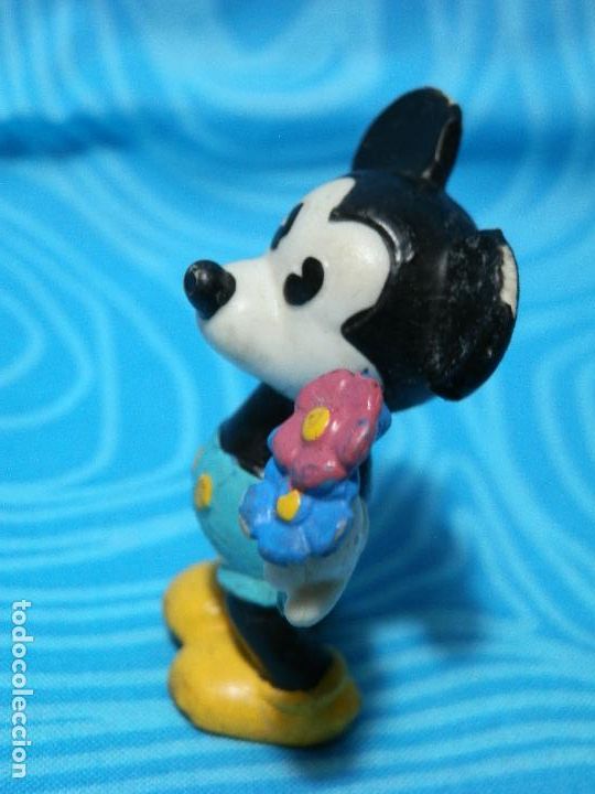 Figuras de goma y PVC: BULLY, MICKEY MOUSE CON RAMO DE FLORES , 1986 - Foto 3