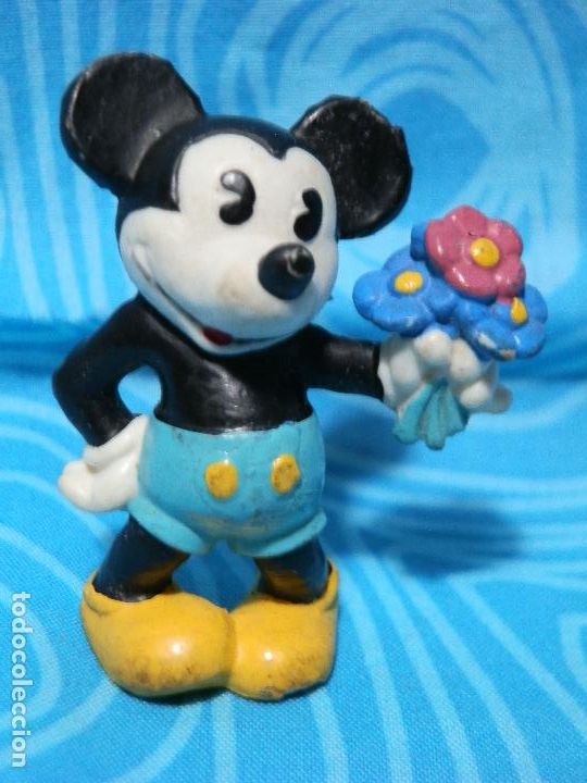 Figuras de goma y PVC: BULLY, MICKEY MOUSE CON RAMO DE FLORES , 1986 - Foto 5