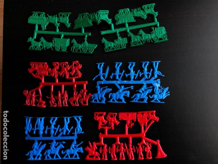 Figuras de goma y PVC: MONTAPLEX SERJAN LOTE DE COLADAS SERIE OESTE - KIOSKO A&Ntilde;OS 70&acute;5