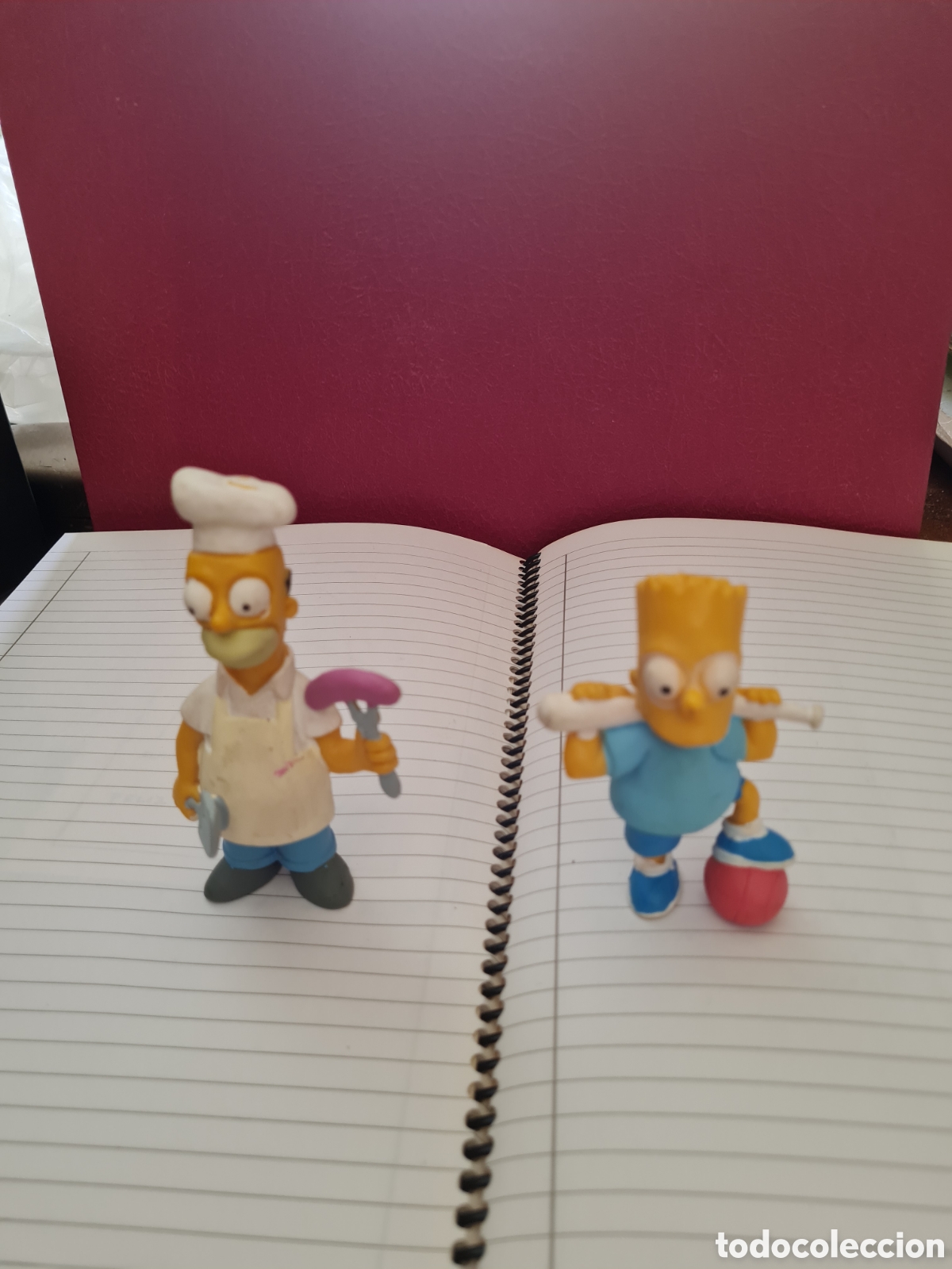 figuras homer y bart simpson miniland - Compra venta en todocoleccion