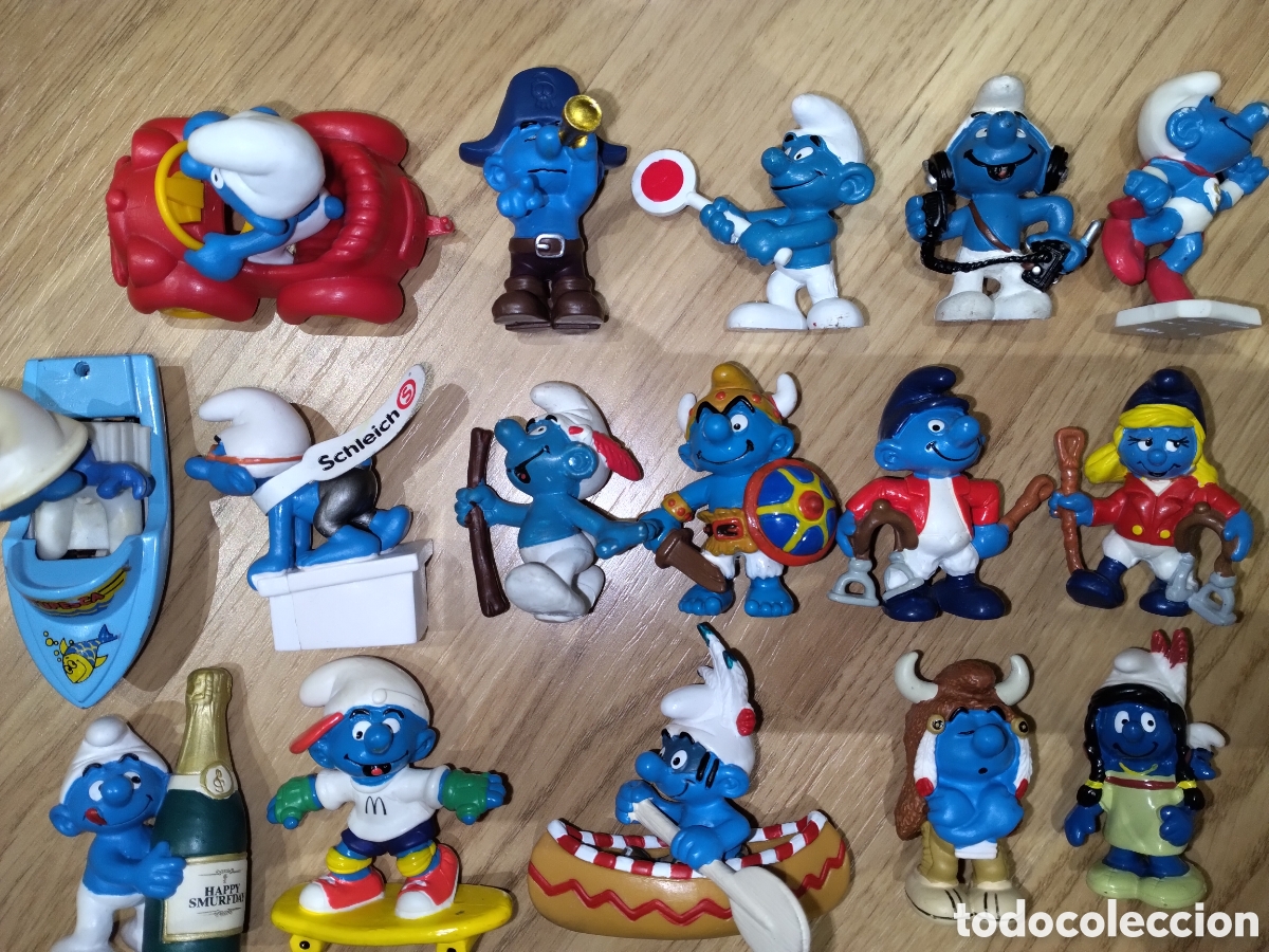 Pitufos Figuras X 3 Smurfdragon Originales Los Pitufos