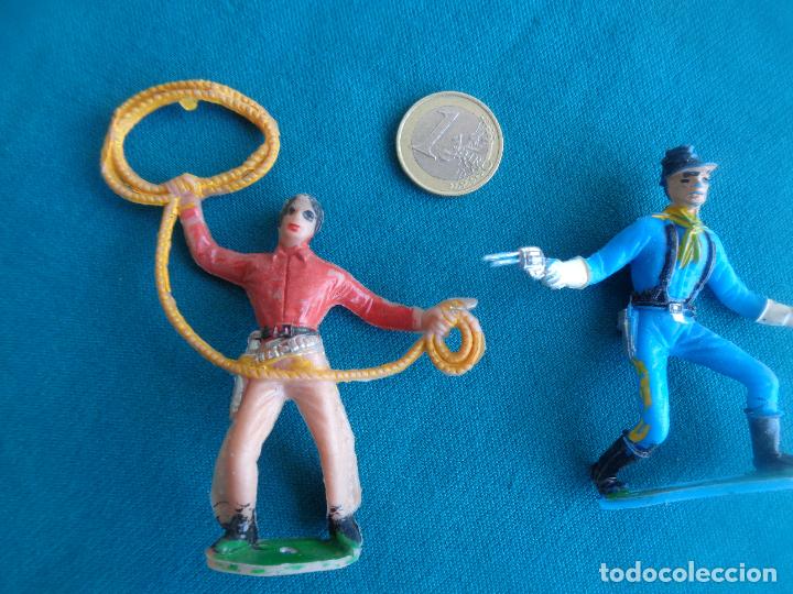 Figuras de goma y PVC: LOTE DE INDIOS Y VAQUEROS COMANSI PATENTADO - Foto 6