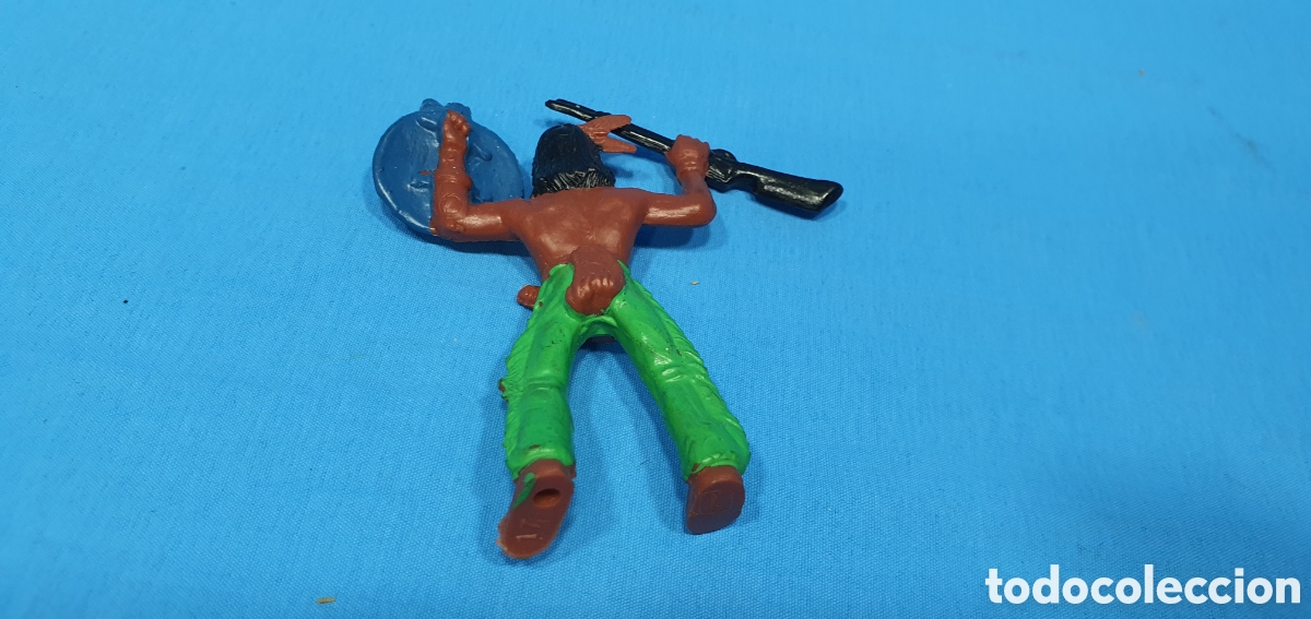 Figuras de goma y PVC: INDKO CON RIFLE Y ESCUDO. COMANSI 17 - Foto 2