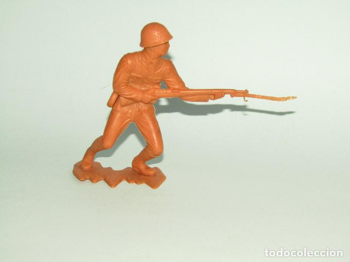 Figuras de Goma y PVC: Antiguo Soldado Japon&eacute;s de Gran Tama&ntilde;o Fabricado en Gran Breta&ntilde;a por MARX con 12,50 cm. de Altura