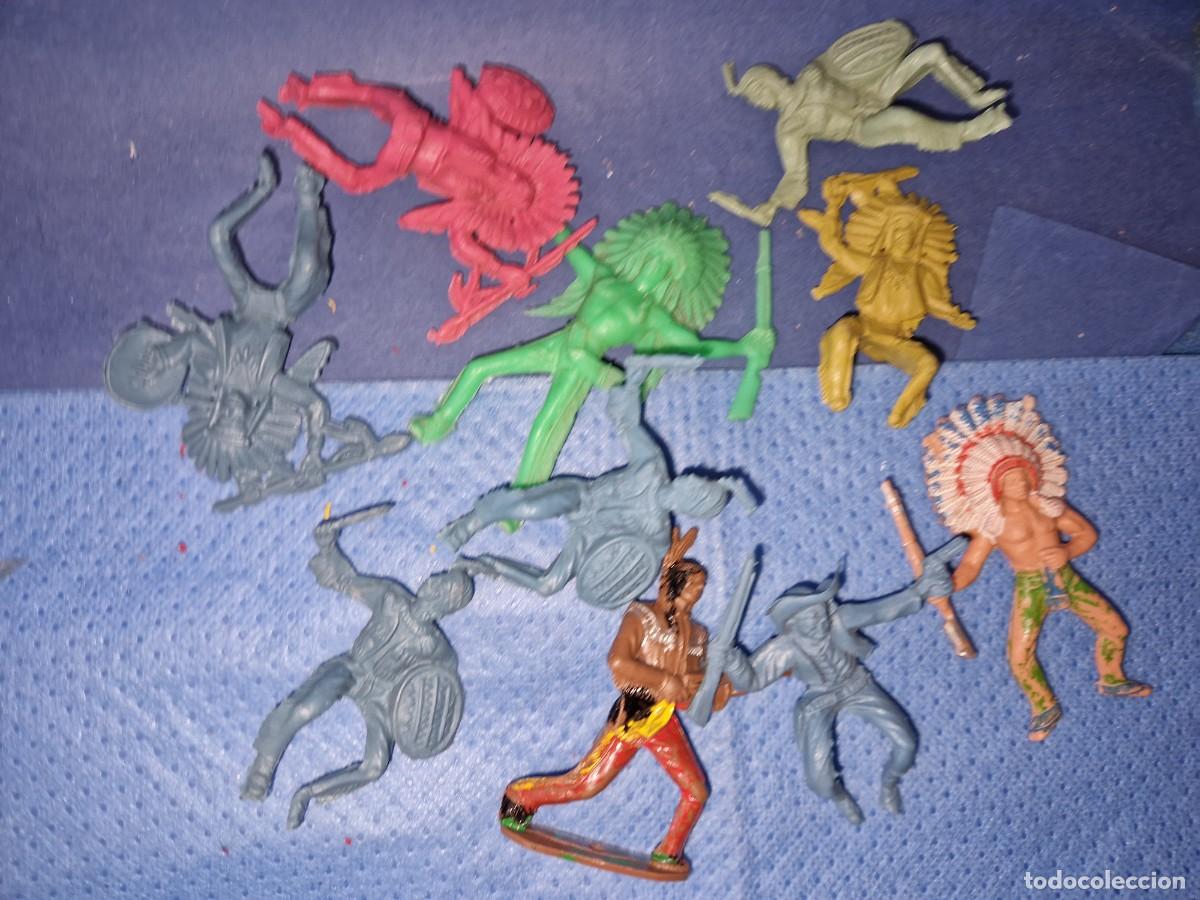 Figuras de goma y PVC: FIGURAS INDIOS Y VAQUEROS - Foto 1