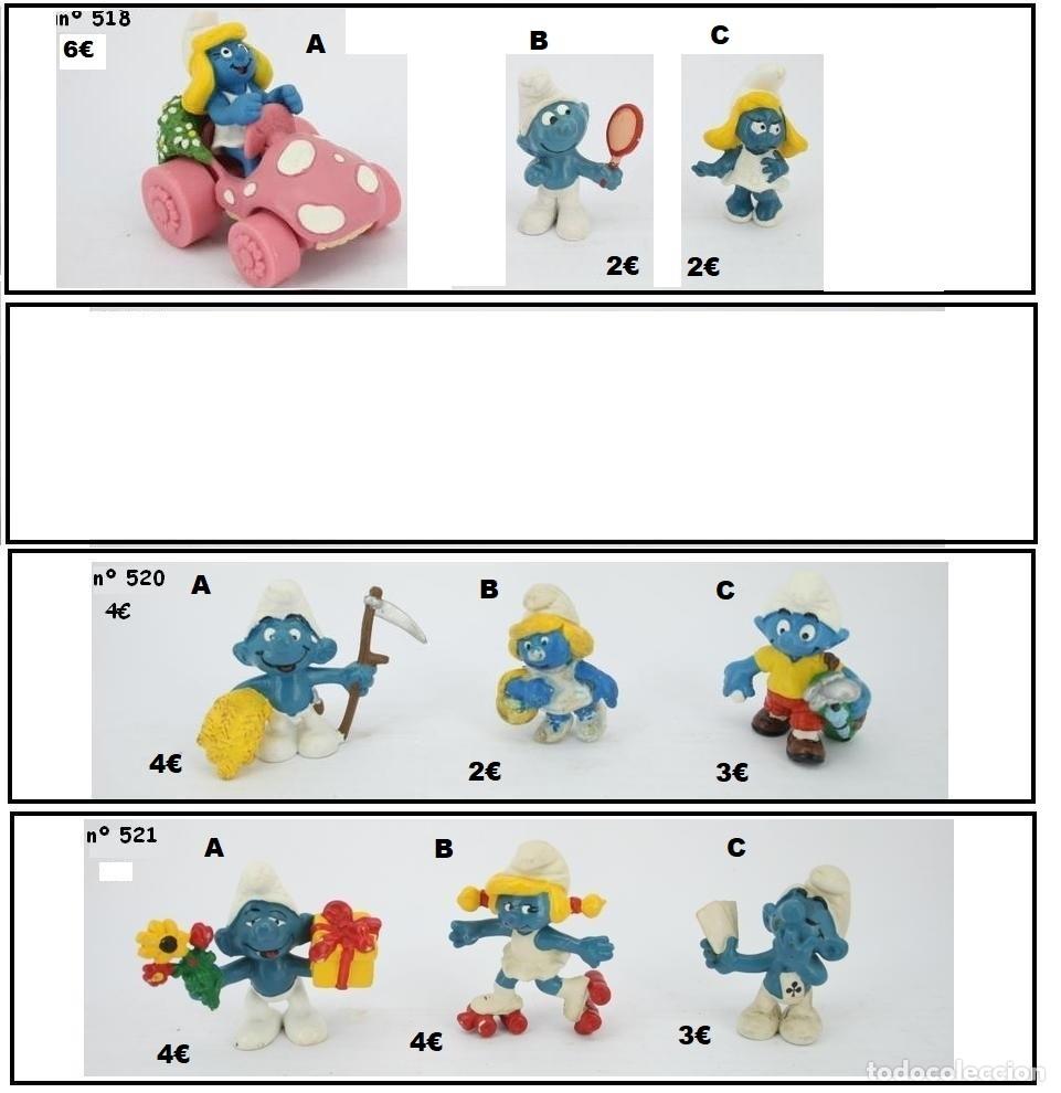 Figuras de Goma y PVC: PITUFOS