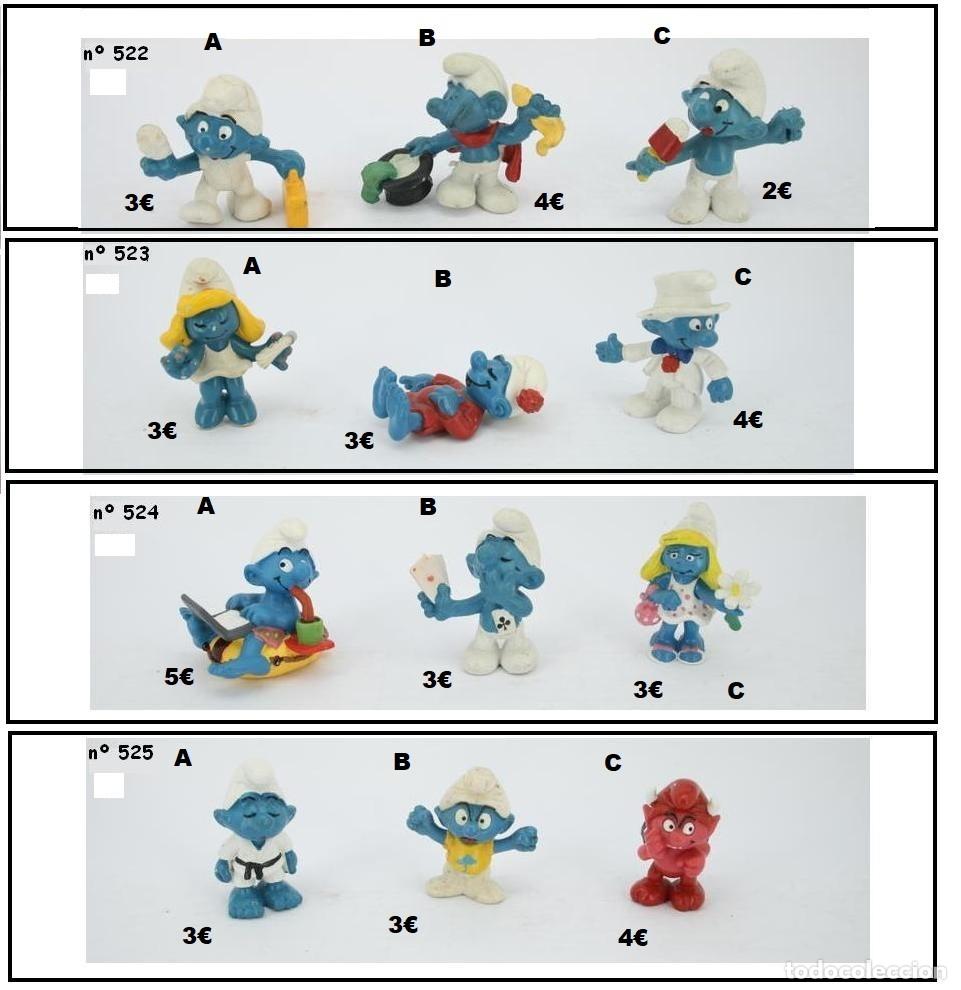 Figuras de Goma y PVC: PITUFOS