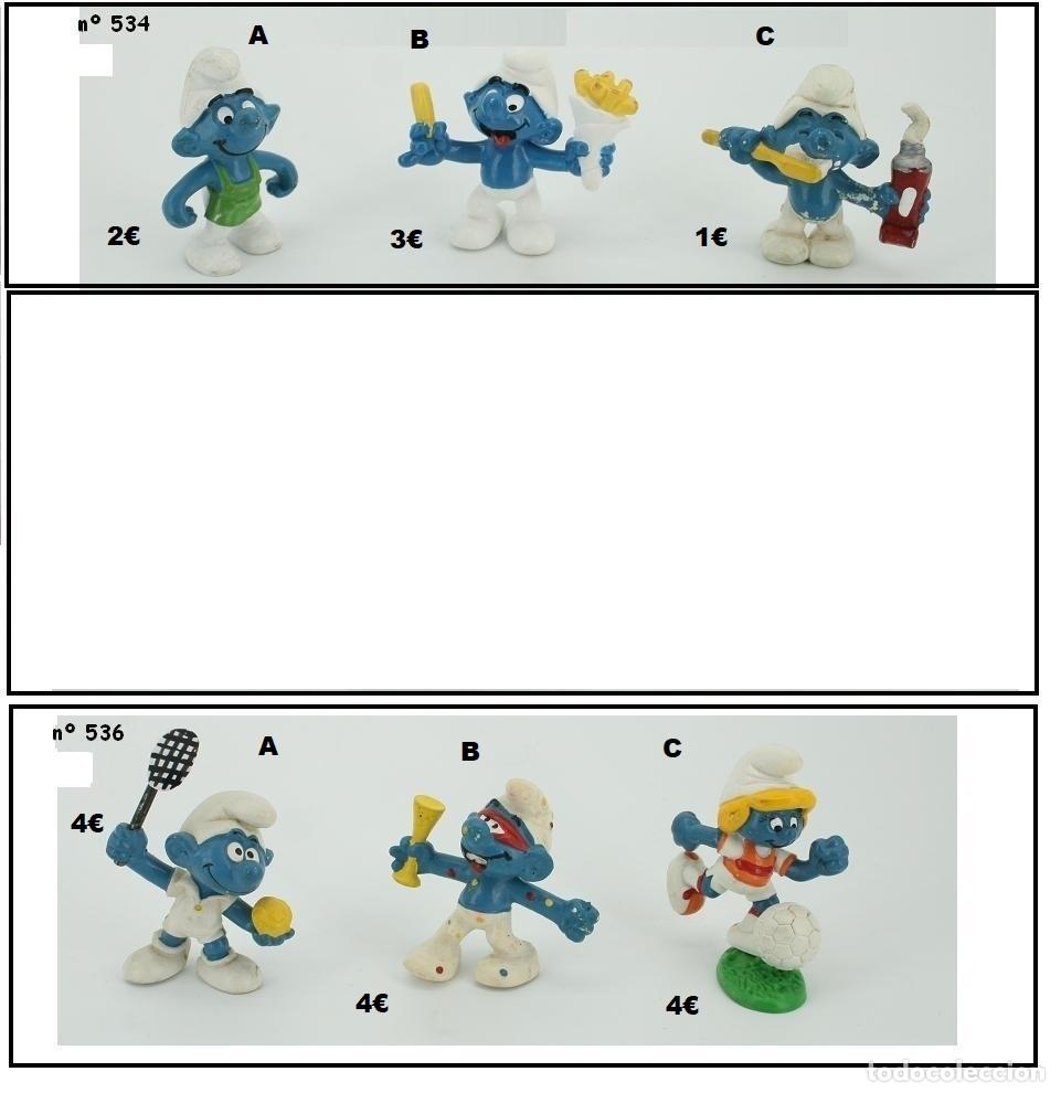 Figuras de Goma y PVC: PITUFOS