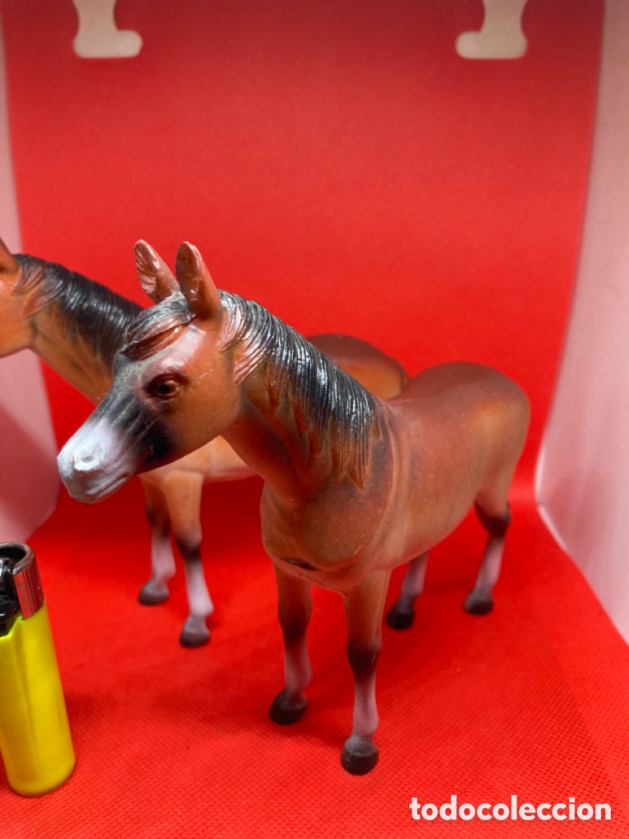 Figuras de goma y PVC: 2 figuras de Caballo nuevos - Foto 2