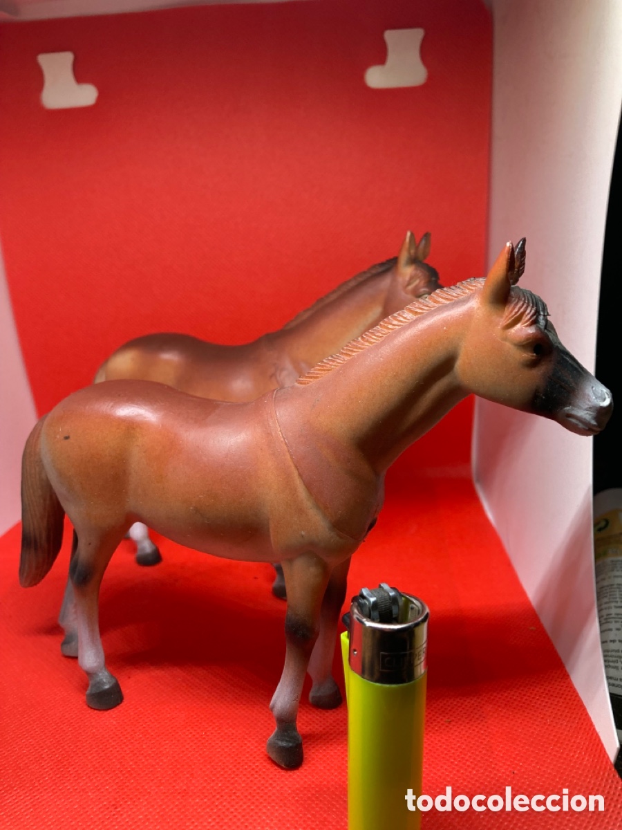 Figuras de goma y PVC: 2 figuras de Caballo nuevos - Foto 4